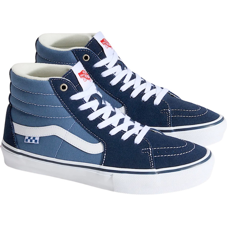 2026 Vans Mens Skate Sk8-Hi Shoes VN0A5FCC - Navy / White
